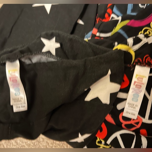 Lularoe 2 pack OS leggings - Picture 2 of 2